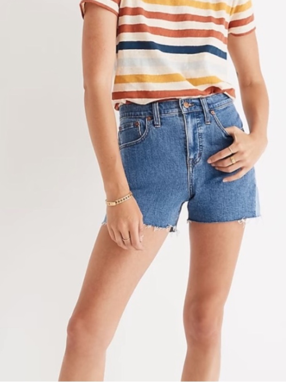 Madewell Women’s High-Rise Denim Shorts Size 30 Cutoffs Casual Classic Summer
